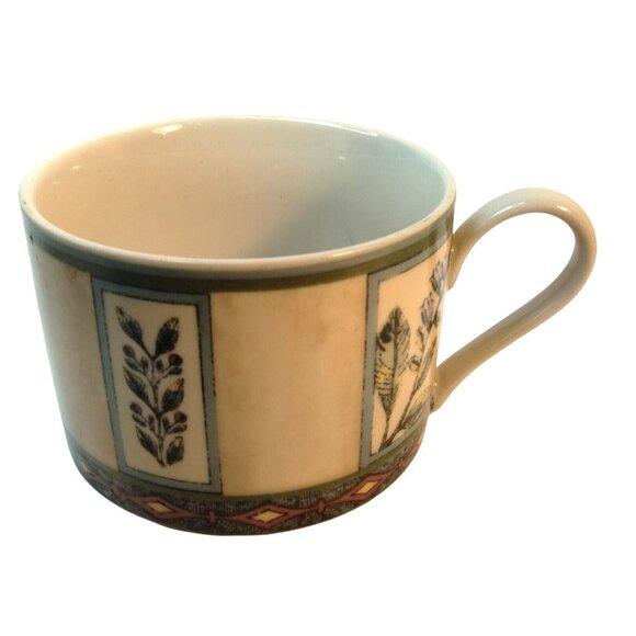 Winslow Manor Stoneware Mug Teacup Botanical Floral International Interior lot 2 - Picture 2 of 13
